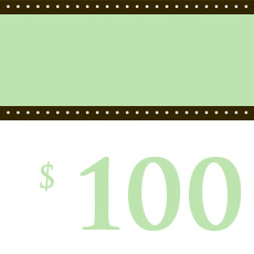 $100 Gift Certificate